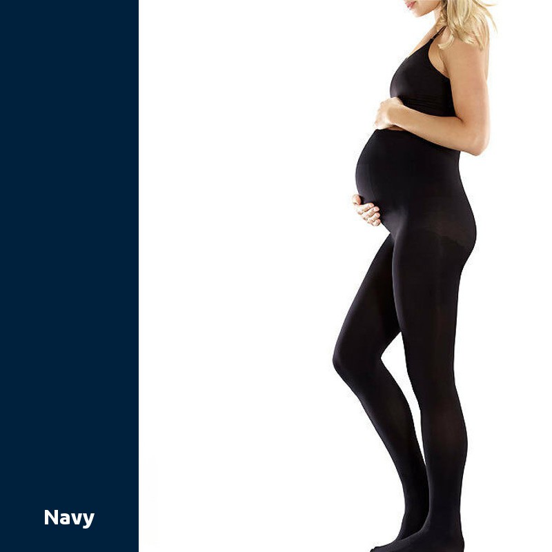 Collant de Contention pour Maternité Radiante opaque navy .