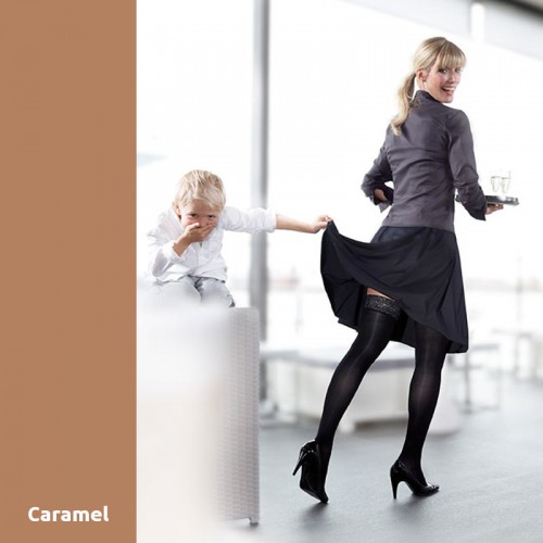 Bas de Contention Mediven Elégance Caramel Classe 2 .