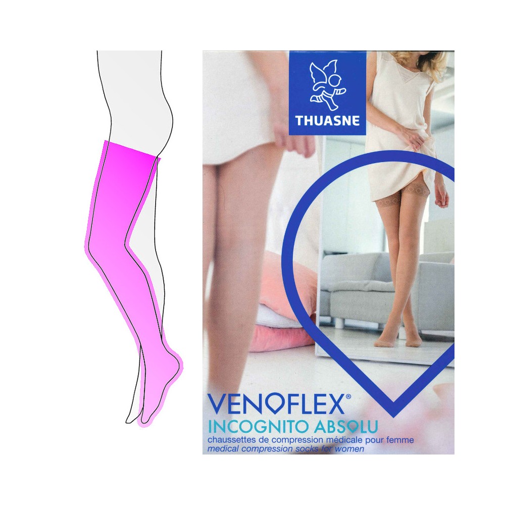 Thuasne Venoflex Incognito Absolu Chaussettes de Compression T2L